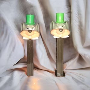 Vintage 1978 Footless & 1980 With Feet Merlin Mouse Pez